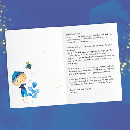 A Personalised Birthday Card from a Elf