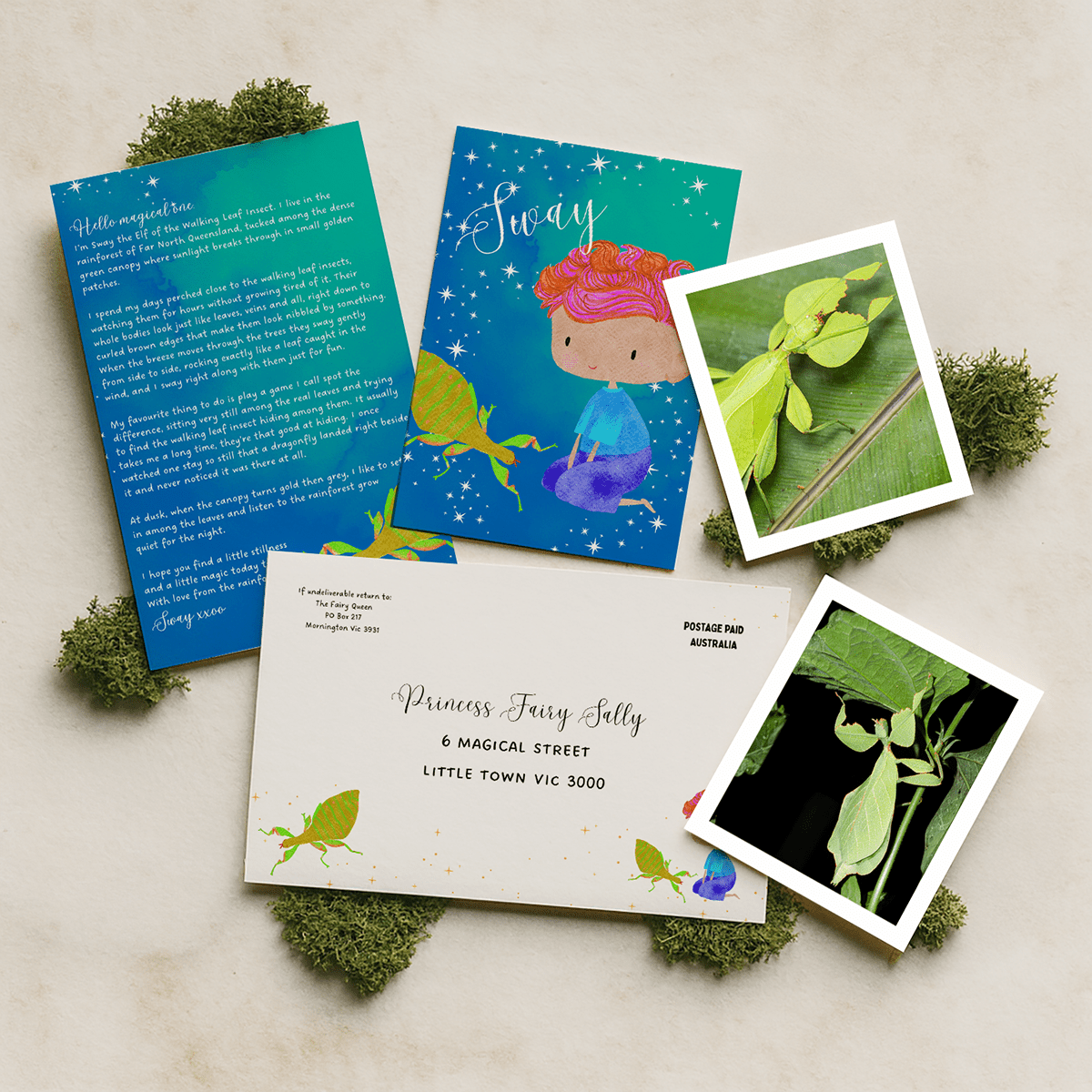 6 Months of Elf Mail – Christmas Gift (Letters Start January and include a Christmas Card) - Fairy Mail