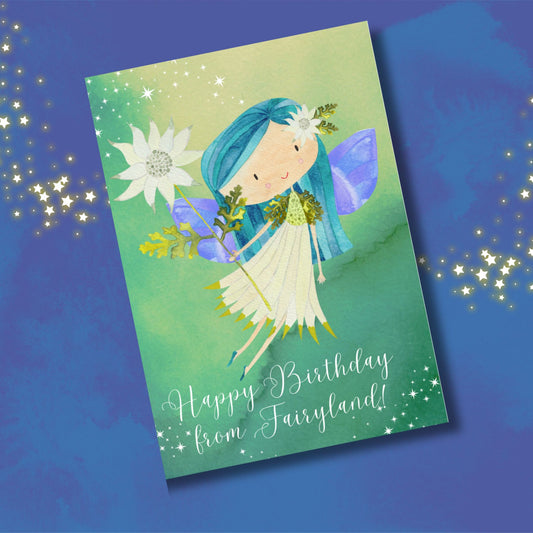 A Personalised Birthday Card from a Fairy