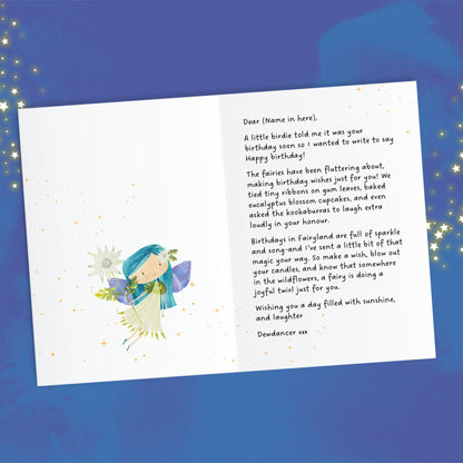 A Personalised Birthday Card from a Fairy