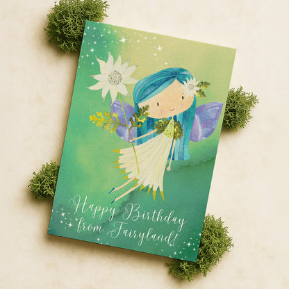 A Personalised Birthday Card from a Fairy