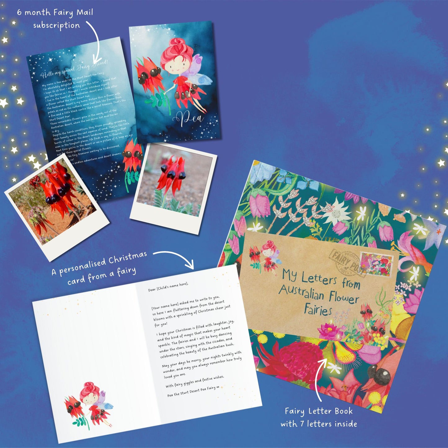 Fairy Mail Classic Christmas Bundle – Book + Card + 6 month Subscription - The Perfect Christmas Surprise! SAVE $40