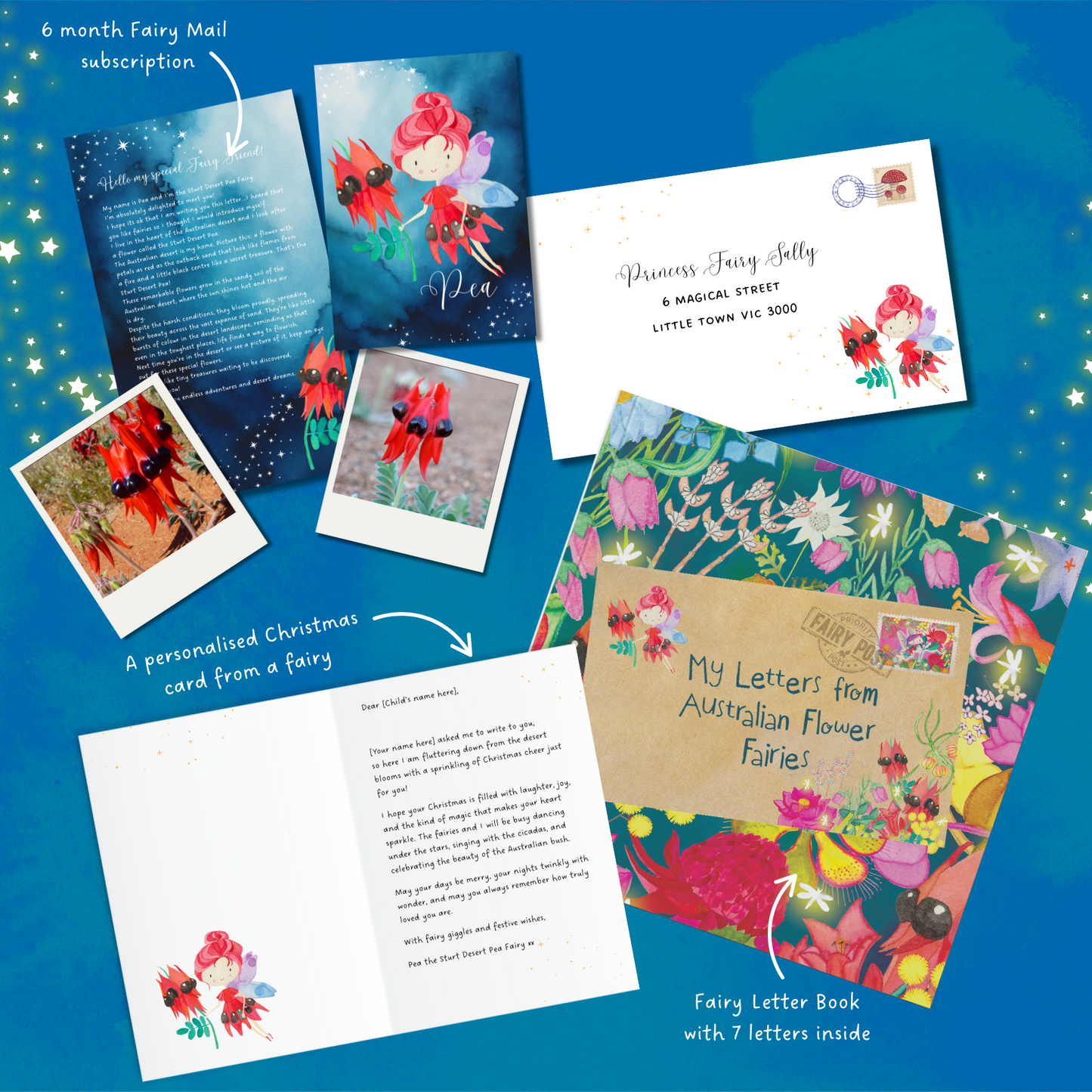 Fairy Mail Classic Christmas Bundle – Book + Card + 6 month Subscription - The Perfect Christmas Surprise! SAVE $40