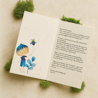A Personalised Birthday Card from a Elf - Fairy Mail