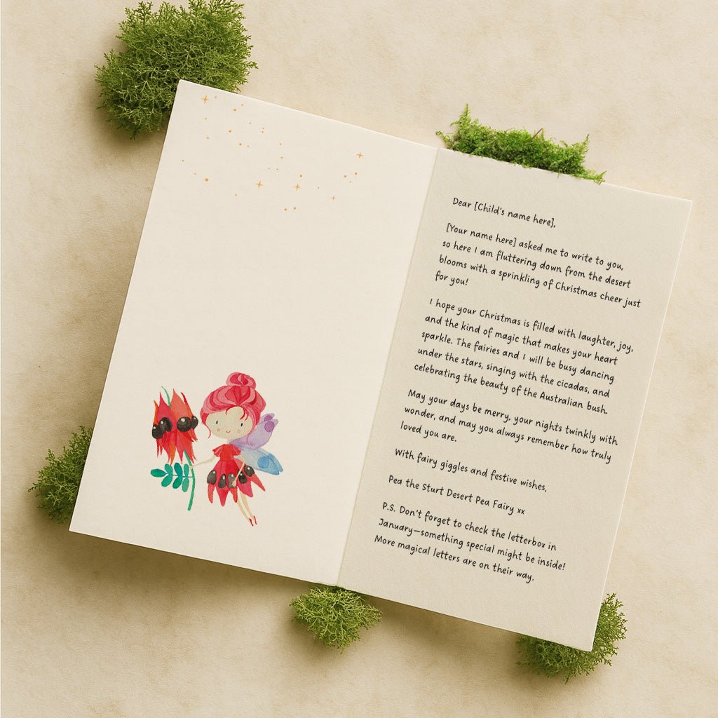 A Personalised Christmas Card from a Fairy - Fairy Mail