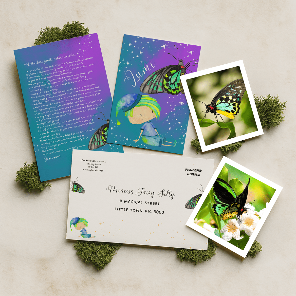 Elf Mail - Lumi the Cairns Wing Butterfly Elf - Fairy Mail