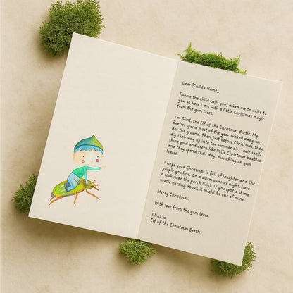 Personalised Christmas Card from Glint the Elf - Fairy Mail